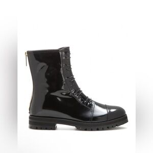 Jimmy Choo Haze Patent Combat Boots